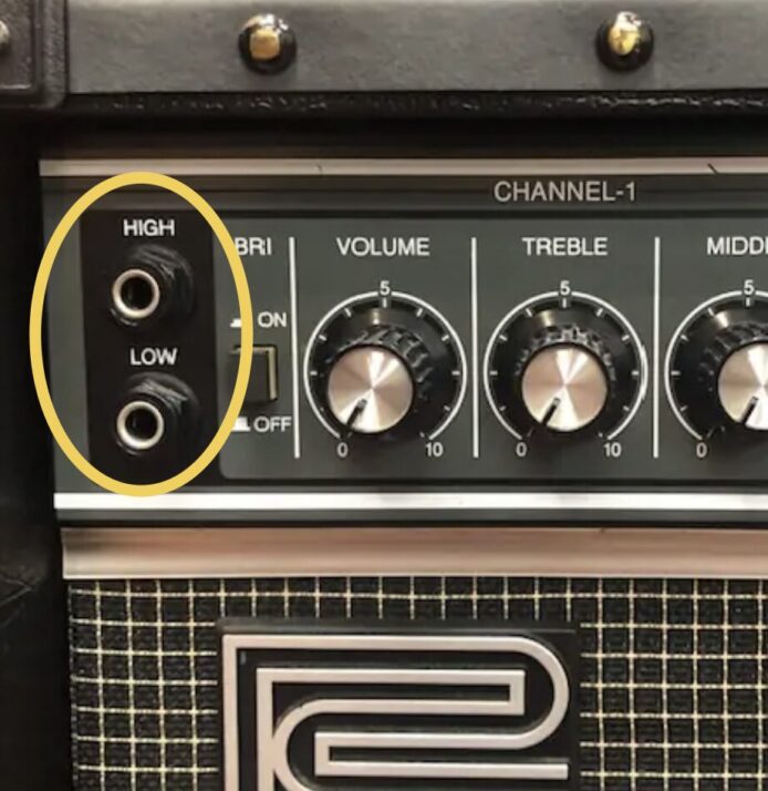 アンプのHIGH・LOWインプット